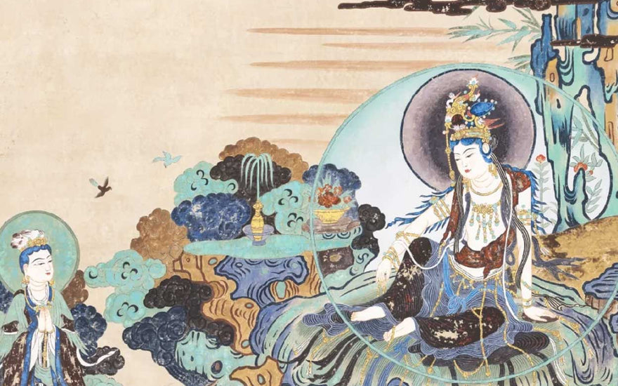 The Serene Gaze: Capturing the Transcendence of the Water-Moon Bodhisattva