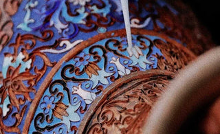 Traditional Craftsmanship of Ming Dynasty Style Lion Pattern Cloisonné Enamel General Jar