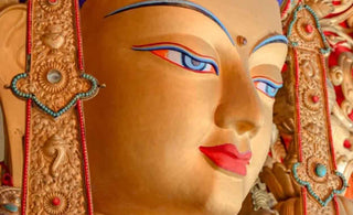 Gilded Grace: The Art of Applying Gold Leaf to Tibetan Statues