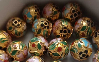 Experience the Allure of Cloisonné Copper Square