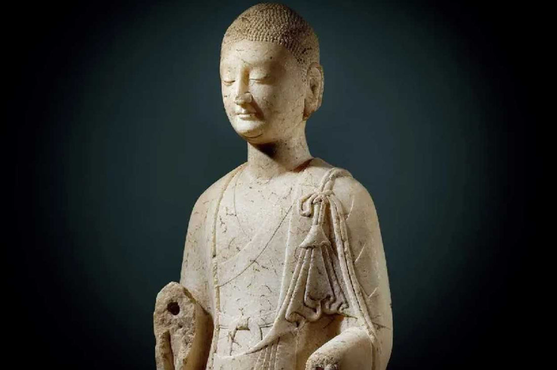 The Radiance of Enlightenment: White Jade Marble Buddha Statues