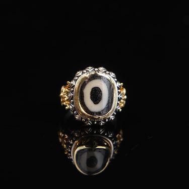 【Unique Item】Harmonious Interpersonal Relationships Dzi Bead Ring