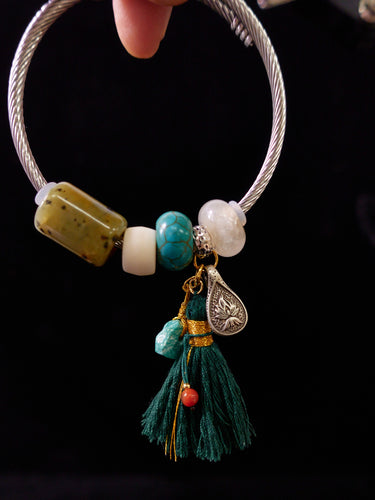 Sacred Multi-Gemstone Agate Bracelet – Handmade Lucky Energy Jewelry
