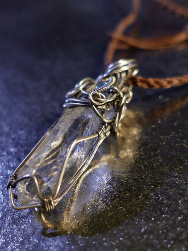 Blissful Connection Love Energy Clear Quartz Silver Pendants