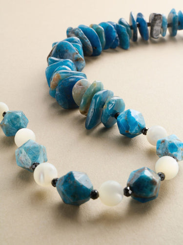 Celestial Guardian Apatite & Onyx Necklace