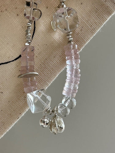Sacred Aura Rose & Clear Quartz Bracelet