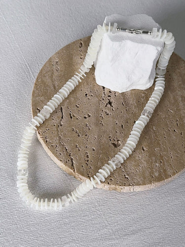 Sacred Stillness Shell & Quartz Necklace