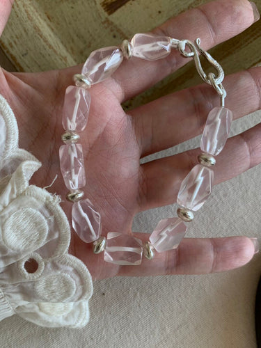 Heartflow Rose Quartz Bracelet
