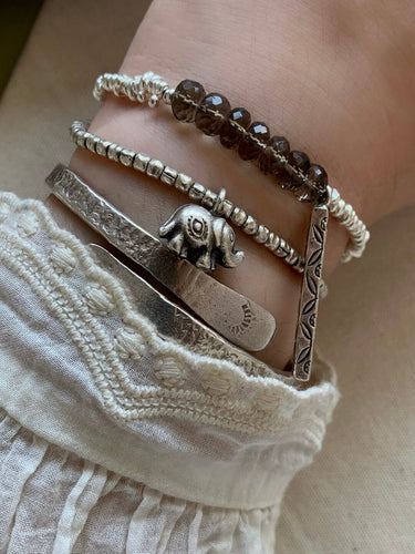 Smoky Serenity Crystal Bracelet