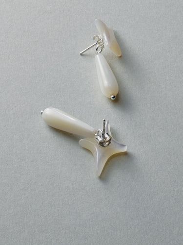Lunar Flow Shell Earrings