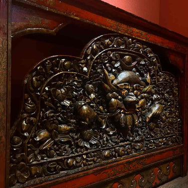 Painted Zhibazha Tibetan Cabinet puretibetan