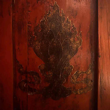 Painted Zhibazha Tibetan Cabinet puretibetan
