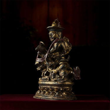 17世纪-毗沙门天(财宝天王)-利马铜鎏金-唐密 puretibetan