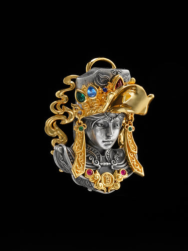 Zakirum Guardian Spirit Sterling Silver Pendant