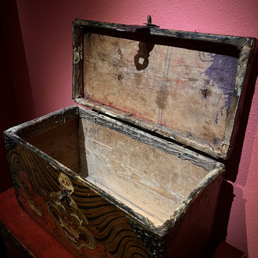 Painted Tiger Stripe Tibetan Box puretibetan