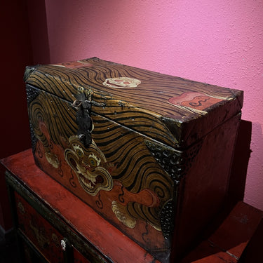 Painted Tiger Stripe Tibetan Box puretibetan