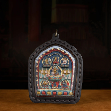 Leather-Cased Compilation of the Five-Manjushri Yamantaka Deity Set