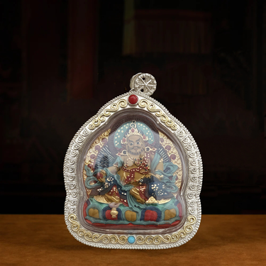 Silver-Cased Yellow Jambhala for protection