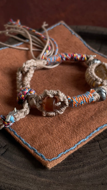 Citrine Prosperity Handwoven Bracelet