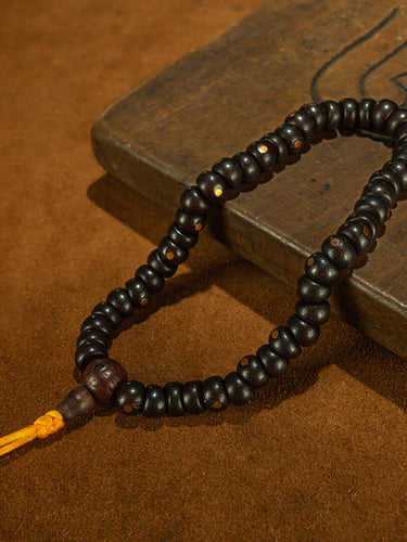 Qing Dynasty Style Tibetan 48-Bead Bodhi Root Prayer Bracelet