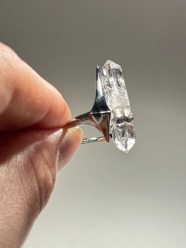 Protective Aura Crystal Ring | Sterling Silver Guardian Jewelry