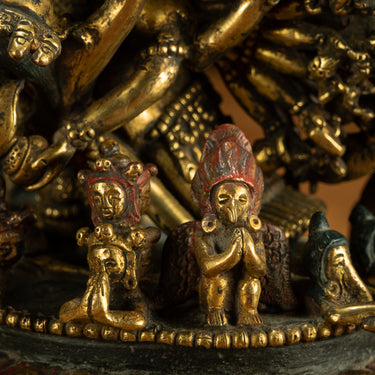 Fierce Enlightenment: Gilt Copper Thirty-Four Arm Vajrabhairava Statue