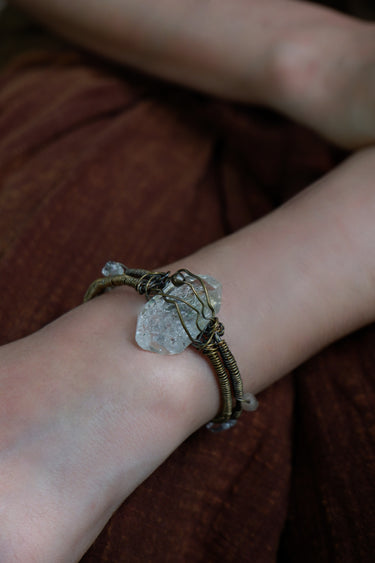 Natural Mineral Fabric Multi-Attribute Bracelet