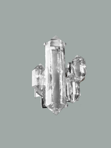 Protective Fortress Clear Quartz Ring | Ghost Castle Sterling Silver Design