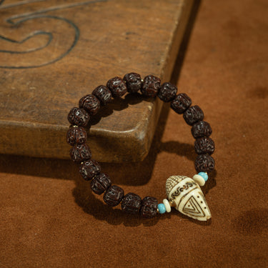 Wrathful Blessings – 19th Century Bodhi Seed & Protector Bead Bracelet