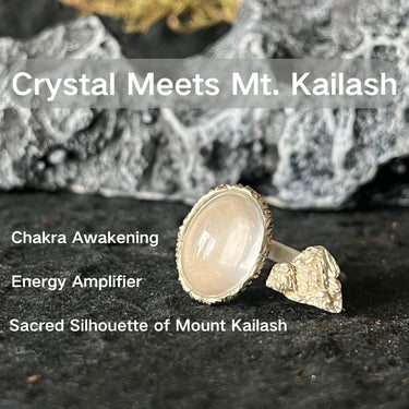 KAILASH ENERGY Chakra Awakening Ring Seven Chakra Gemstone Sterling Silver Adjustable