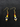 Tiger Tooth Dzi bead Earrings for health