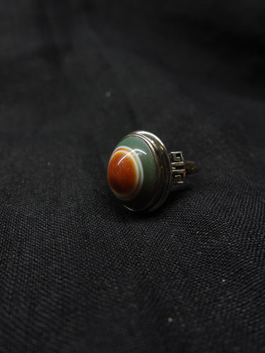 【Unique Item】  Sacred Eye Dzi bead ring