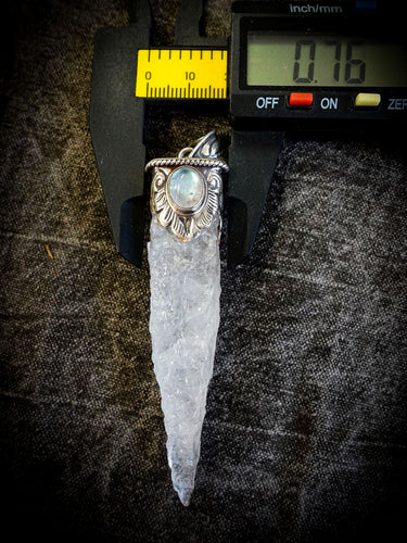 Amplify Clarity Intuition Pendant | Clear Quartz & Moonstone Sterling Silver