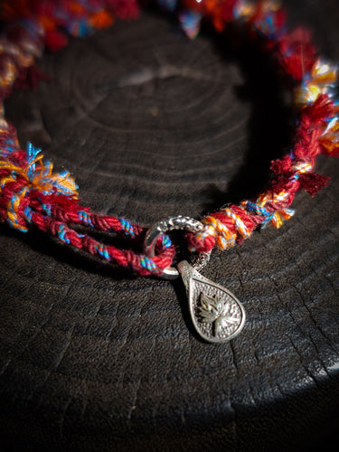 Tibetan Love Bracelet - Handwoven Cotton Wristband with Vibrant Energy