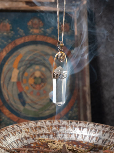 Amplify Clarity Strength Pendant | Clear Quartz Sterling Silver
