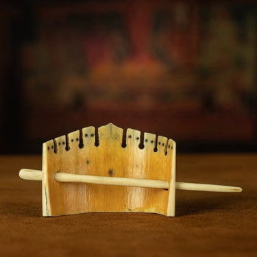 Qing Dynasty Tibetan Jade-Transformed Old Material Gem-Inlaid Hairpin from Tibet