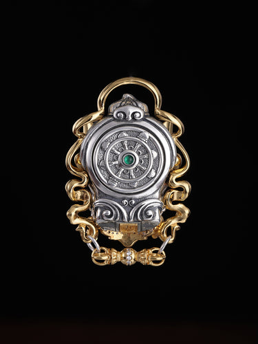 Obstacle-Clearing Mahakala Sterling Silver Pendant