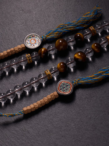 Crystal & Tiger Eye Healing Necklace