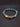 Agatized Coral Three-Eyed Dzi Bead Silver Energy Bracelet