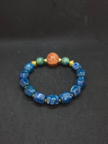 Agatized Coral Tranquil Ocean Bracelet