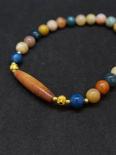 Agatized Coral Flow of Light Wish Bracelet