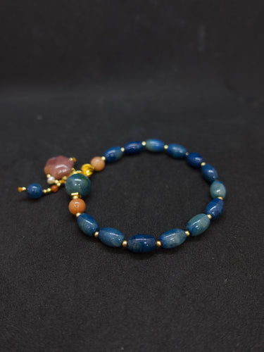 Agatized Coral Starlight Energy Bracelet