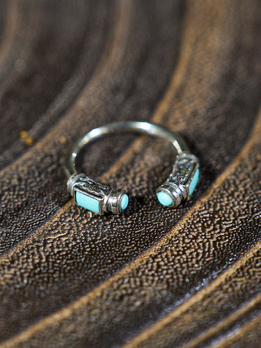 Turquoise Victory Ring | Symbol of Power, Success, and Wealth in Sterling Silver