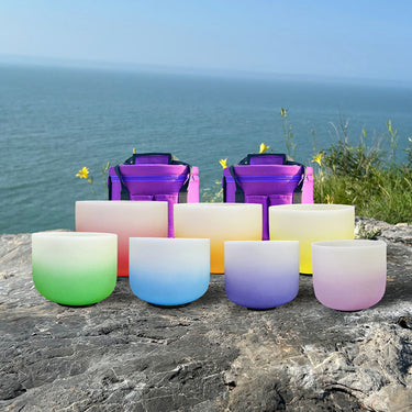 Kailash Energy Serenity Crystal Singing Bowl  - 7 Chakra Gradient Healing Bowls
