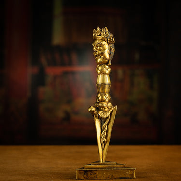 Tibetan Antique Purba Vajra Dagger – Divine Protective Dagger for Rituals