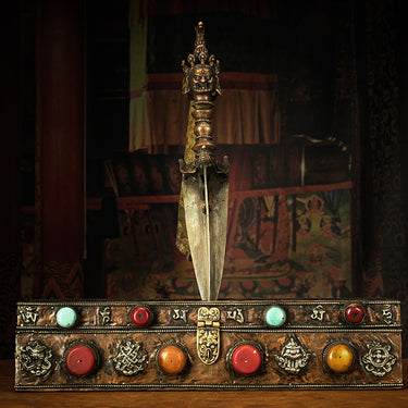 Qing Dynasty Tibetan Mahakala Vajra Dagger
