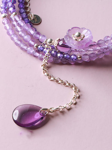 Amethyst Tranquility Gemstone Bracelet