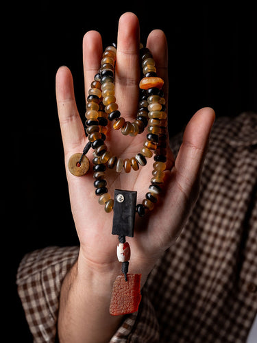Guardian Purity Goat Horn Bead Pendant