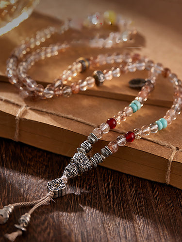 Guardian Spirit Gemstone 108 Mala Necklace