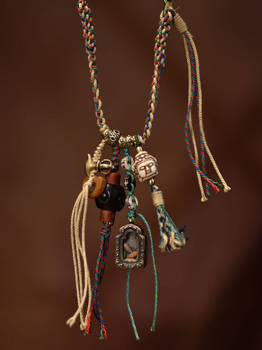 Obsidian Blessing Amulet Pendant